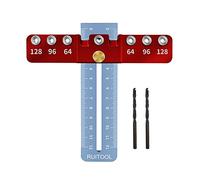 Modello regolabile in lega di alluminio per armadietti Hardware Jig per installazione rapida e accurata Guida per modelli di trapano per maniglia per cassetti per porte