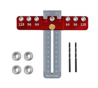 Modello regolabile in lega di alluminio per armadietti Hardware Jig per installazione rapida e accurata Guida per modelli di trapano per maniglia per cassetti per porte