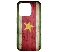 Modello retrò ispirato al colore del Suriname Custodia per iPhone 15 Pro