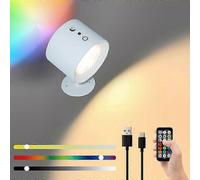 Modello RGB bianco 2 pezzi Glowright Applique - Luce notturna a LED a scarica bifacciale da 40 ore per casa e ufficio