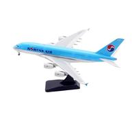Modello Ridotto Aereo 18 Cm Bellissimi Modelli Di Aerei In Scala 1/400 For Korean Air For Airbus A380 HL7619 Blu Aeroplano Esposizioni Di Aviazione Aerei Modellini in Scala