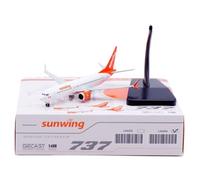Modello Ridotto Aereo Aereo Civile In Scala 9 Cm 1/400 For Sunwing Airlines B737MAX8 C-FMXA, Modello Di Aeroplano Rifinito In Modo Squisito Aerei Modellini in Scala