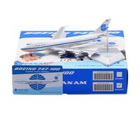 Modello Ridotto Aereo Aereo Di Linea Civile In Miniatura Da 17 Cm Scala 1/400 For Pan Am For Boeing B747-100 N733PA Modelli Di Aeromobili Statici Aerei Modellini in Scala