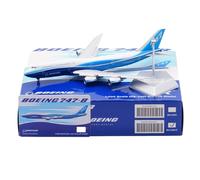 Modello Ridotto Aereo Aereo Di Linea Civile In Miniatura Da 19 Cm, Scala 1/400 Modelli Di Aeromobili Statici For Boeing B747-8 Con Livrea Blue Dream Aerei Modellini in Scala(Flap)