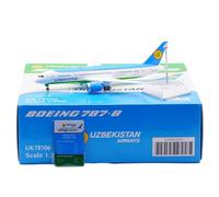 Modello Ridotto Aereo Repliche di Aerei in Scala 27 Cm, Scala 1/200, for L'Uzbekistan B787-8 UK78701, Modelli da Collezione di Aerei Pressofusi. Aerei Modellini in Scala(UK78706)