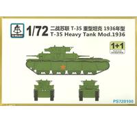 Modello S 1/72 Carro Armato Pesante T-35 Modello 1936 (2 Kit Per Scatola)