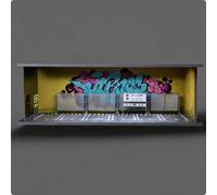 Modello Scena 1:64 Tema Graffiti Scena in Miniatura con Luci Illuminazione