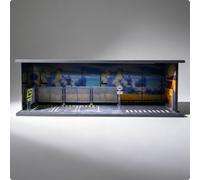 Modello Scena 1:64 Tema Graffiti Scena in Miniatura con Luci Illuminazione