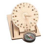 Modello scientifico di orologio solare, antichi timer a energia solare in legno, giocattoli educativi per l'apprendimento pratico, misurazione del educativa per ragazzi e ragazze