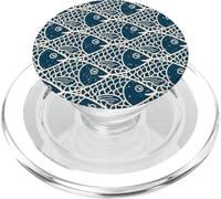 Modello Scuola di Pesce Blu Scuro Zaffiro PopSockets PopGrip per MagSafe