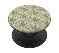 Modello Scuola di Pesce Verde Muschio Mutato PopSockets PopGrip Adesivo