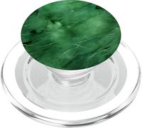 Modello semplice ed elegante effetto marmo verde PopSockets PopGrip per MagSafe