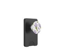 Modello senza cuciture botanico lavanda | Design floreale a base di erbe PopSockets PopWallet per MagSafe