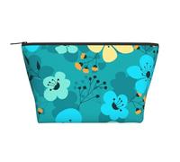 Modello senza cuciture dei fiori della primavera, Borsa da toilette Borsa per trucco Borsa per cosmetici Borsa da toilette da viaggio portatile