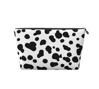 Modello senza cuciture del cane dalmata o struttura della pelle di mucca, Borsa da toilette Borsa per trucco Borsa per cosmetici Borsa da toilette da viaggio portatile