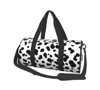 Modello senza cuciture del cane dalmata o struttura della pelle di mucca, Borsone da viaggio di grande capacità Borsa rotonda Borsa da viaggio sportiva Borsa da viaggio Borsa da fitness