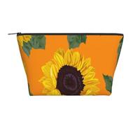 Modello senza cuciture del girasole, Borsa da toilette Borsa per trucco Borsa per cosmetici Borsa da toilette da viaggio portatile
