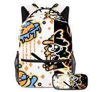 Modello senza cuciture per fare una dichiarazione con questo set di 2 zaini alla moda per ragazzi ragazze adolescenti, Multicolore#06, B:29.4x20x40cm P:19x7.5x3.8cm, Zaini Daypack