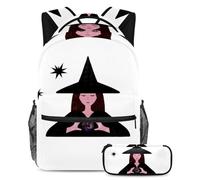 Modello senza cuciture per fare una dichiarazione con questo set di 2 zaini alla moda per ragazzi ragazze adolescenti, Multicolore#03, B:29.4x20x40cm P:19x7.5x3.8cm, Zaini Daypack