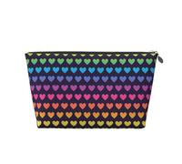 Modello senza cuciture sfumato arcobaleno, Borsa da toilette Borsa per trucco Borsa per cosmetici Borsa da toilette da viaggio portatile