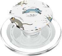 Modello senza cuciture sveglio dei topi danzanti per la scuola PopSockets PopGrip per MagSafe