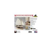 Modello Shipways Muscongus Bay Lobster Smack 1:24 - Livello III della serie Shipwright Learning - Modello Kit per gli adulti da costruire