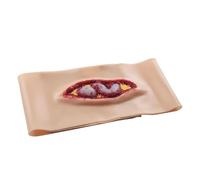 Modello Simulazione Ferita Addominale, Simulatore Trauma Riutilizzabile per Primo Soccorso e Formazione Medica, Design Indossabile，Realismo Professionale-Model