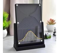 Modello sperimentale Galton Board da 12 x 18 cm, modello matematico di distribuzione normale, dimostrazione didattica della probabilità con curva, per l'educazione alla probabilità, modello finanziari