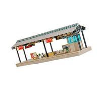 Modello stazione della metropolitana in 1/64 Set smontaggio Scena edificio in miniatura ferroviario Sabbia Accessori per tavoli Layout Modello architettonico in plastica