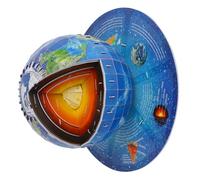 Modello struttura in carta terrestre, facile assemblaggio | Sussidio didattico per la geografia educativa per la dimostrazione in domestica, giocattolo