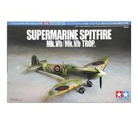 Modello Tamiya Spitfire Mk.VB Trop 1/72 Con Opzioni Di Ali E Filtri Deserto
