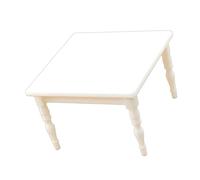 Modello tavolino da caffè in miniatura per casa delle, White | Migliora oggetti scena paesaggistici scene gioco fantasiose dei bambini, per la decorazione della sala
