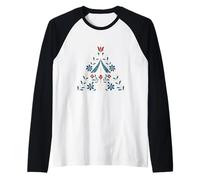 Modello tenda folk nordico Maglia con Maniche Raglan