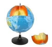 Modello tettonico terrestre - Modello tettonico interno della Terra - per modelli di geografia per la scuola elementare e secondaria, blu, 33 cm,Blue-33cm
