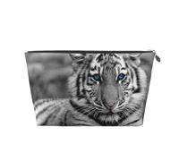Modello tigre bianca, Borsa da toilette Borsa per trucco Borsa per cosmetici Borsa da toilette da viaggio portatile