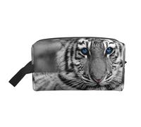 Modello tigre bianca, Borsa per il trucco Borsa per cosmetici Borsa da viaggio portatile da viaggio Borsa per trucco Organizer