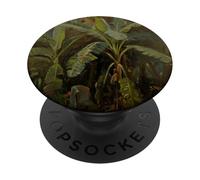 Modello tropicale vintage giungla palma foglie natura PopSockets PopGrip Adesivo