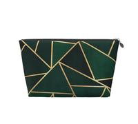 Modello verde e oro, Borsa da toilette Borsa per trucco Borsa per cosmetici Borsa da toilette da viaggio portatile