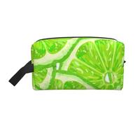 Modello verde lime, Borsa per il trucco Borsa per cosmetici Borsa da viaggio portatile da viaggio Borsa per trucco Organizer
