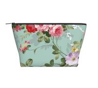 Modello vintage elegante con rose rosa rosse, Borsa da toilette Borsa per trucco Borsa per cosmetici Borsa da toilette da viaggio portatile