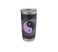 Modello Yin e Yang simbolo segno armonia Bicchiere termico in acciaio inox doppia parete