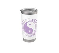 Modello Yin e Yang simbolo segno armonia Bicchiere termico in acciaio inox doppia parete
