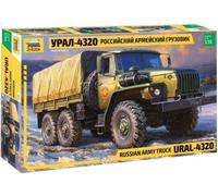 Modello Zvezda 1/35 Ural-4320, Camion Militare Russo 6x6 Dettagliato Con 357 Piè