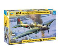Modello Zvezda 1/48 Il-2 Shturmovik 1943: Carro Volante Sovietico, Versione Bipl