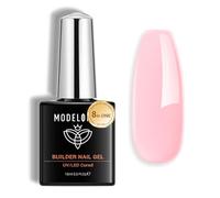 Modelones Rosa Gel Ricostruzione Unghie Professionale unghio 8 In 1, Builder Gel Unghie 15ml, per Estensione, Restauro, Acrigel, Smalto Semipermanente Primer, Nail Art