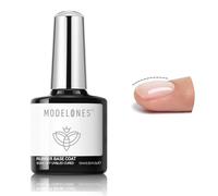 Modelones Rubber Base Gel 10ML Trasparente Soak Off UV LED Rubber Base Coat Smalto UV Base Coat Gel per il Rinforzo delle Unghie per Unghie Sottili e Fragili Nail Art Manicure