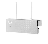 Modem Box Hider - Organizer da parete per router in acciaio al carbonio WiFi multifunzionale | Protezione di uscita per gestione del cavo | Organizzatore di Internet Box per Connex