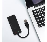 Modem fax ZenithAur, USB 2.0 doppia porta 56K, modem esterno per Win 98/2000/ME/XP/Vista/CE5.0/10/8.1/8/7, driver USB doppia porta