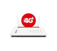 FRITZ!Box 6850 4G Edition International, Modem Router 4G/3G con Wi-Fi Dual Band fino a 1.266 Mbit/s, Mesh, 4x Gigabit Lan, 1x USB 3.0, VoIP, Base Dect, SIM Slot, Interfaccia in Italiano