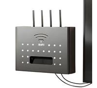 Modem Wifi, Porta Modem, Scatola Porta Cavi per Nascondere le Prese e il Router e Mettere in Ordine i Suoi Cavi(30x7x22cm,Black)